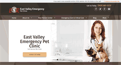 Desktop Screenshot of eastvalleyemergencypetclinic.com