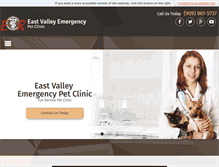 Tablet Screenshot of eastvalleyemergencypetclinic.com